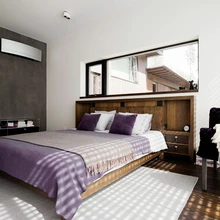 Täissaviseinad ja savikrohv hoiavad magamistoas ühtlast õhuniiskust.