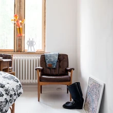 Kogu maja sisustuses kohtab põnevaid kujunduselemente: mänguasju, kunstiteoseid, tarbekunsti jne.