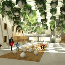 Maarjamõisa haigla installatsiooni kontseptsioonikavand. Konkursitöö tegid PART (Sille Pihlak, Siim Tuksam) ja Mihkel Masso.