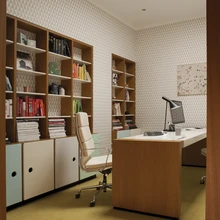 Kabineti seinal on Sven Začeki aerofoto Pärnu rannast, mis 1960ndatel oli Eesti kuumim suvituskoht, ent teeb väikese vihje ka Pirita ranna lähedusele.